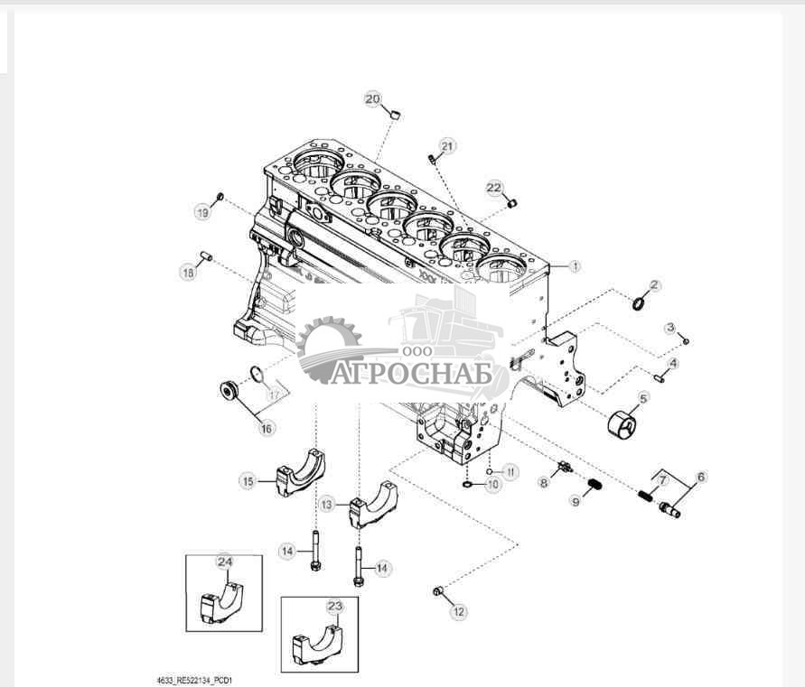 4633 Блок цилиндров 